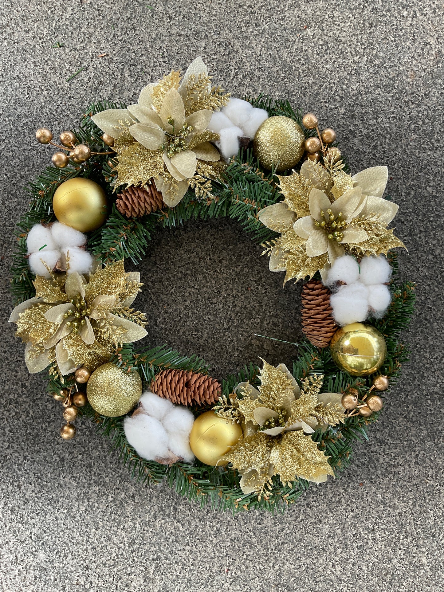 Weihnachtskranz im Winterwunderland Stil (Elektrisch)